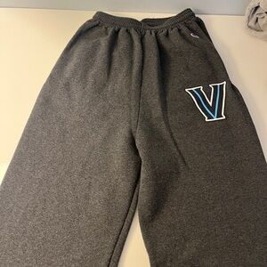 Champion Unisex Gray Sweatpants with Villanova Logo